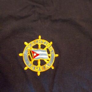 Extremely rare CARACOL YACHTING. Tee. Dark navy
